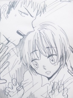 �e�X�g�Ɍ����ĕM���i�ޓz